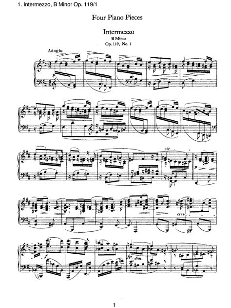 Klavierstuecke Op. 119